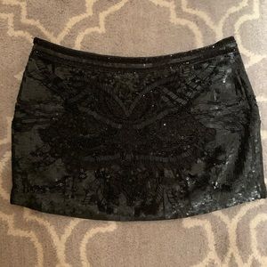 All Saints Sequin Mini Skirt